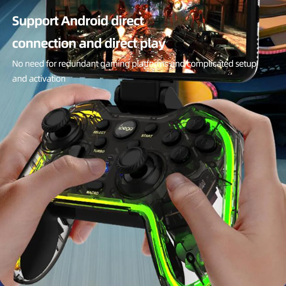 IPEGA PG-9238 Joystick Gamepad with Vibration RGB Wireless Controller for iOS Android Switch / PS3 / PC IPEGA PG-9238 Joystick Gamepad with Vibration RGB Wireless Controller for iOS Android Switch / PS3 / PC